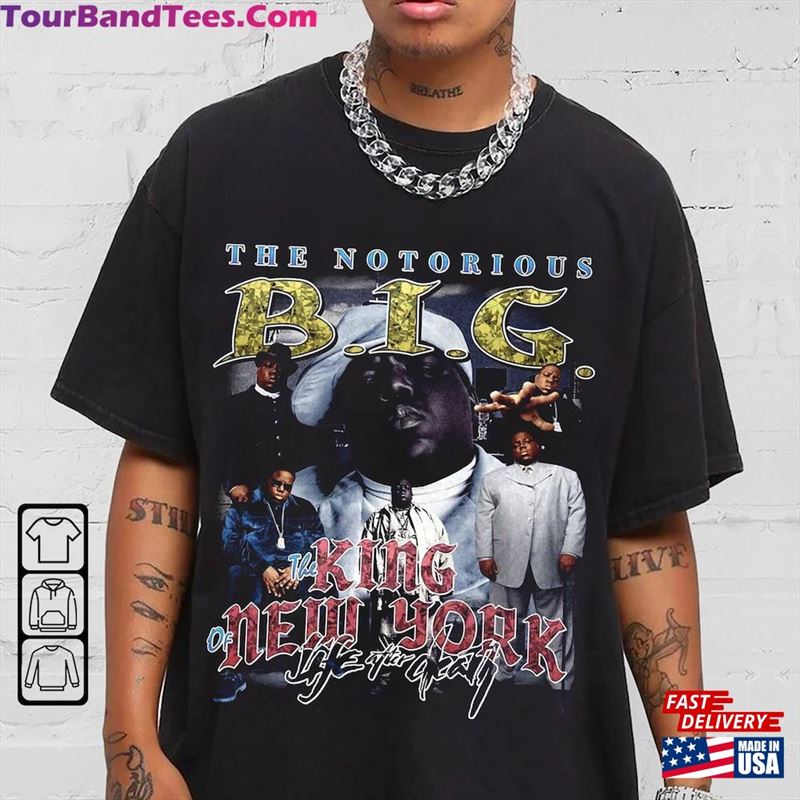 Biggie Rap Shirt Vintaghe 90S Merch The Notorious B I G T-Shirt Tour Ticket Album Png Sweatshirt Unisex 29Uf123112 – Utopia Fashion