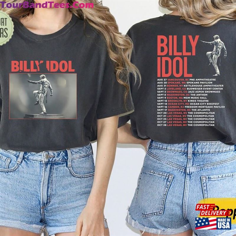 Billy Idol Live Tour Shirt Vintage Fan Concert Hoodie Unisex 29Uf118542 – Utopia Fashion