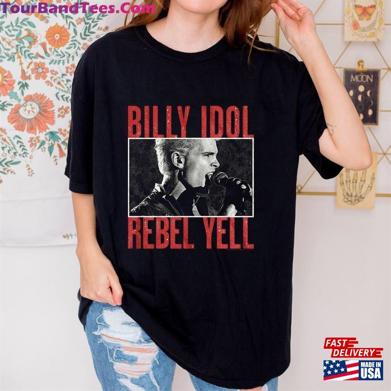 Billy Idol Rebel Yell T-Shirt Fan Shirt Concert Unisex Hoodie 29Uf122590 – Utopia Fashion