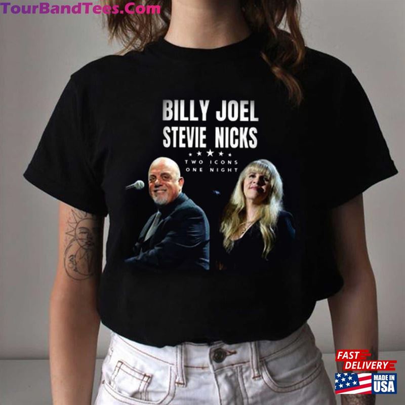 Billy Joel Stevie Nick Two Icons One Night T-Shirt Merch Shirt Unisex Classic 29Uf141606 – Utopia Fashion