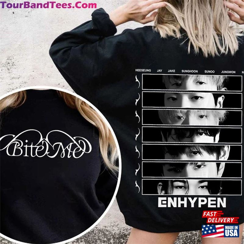 Bite Me Enhypen Shirt Dark Blood Sweatshirt T-Shirt 29Uf122362 – Utopia Fashion