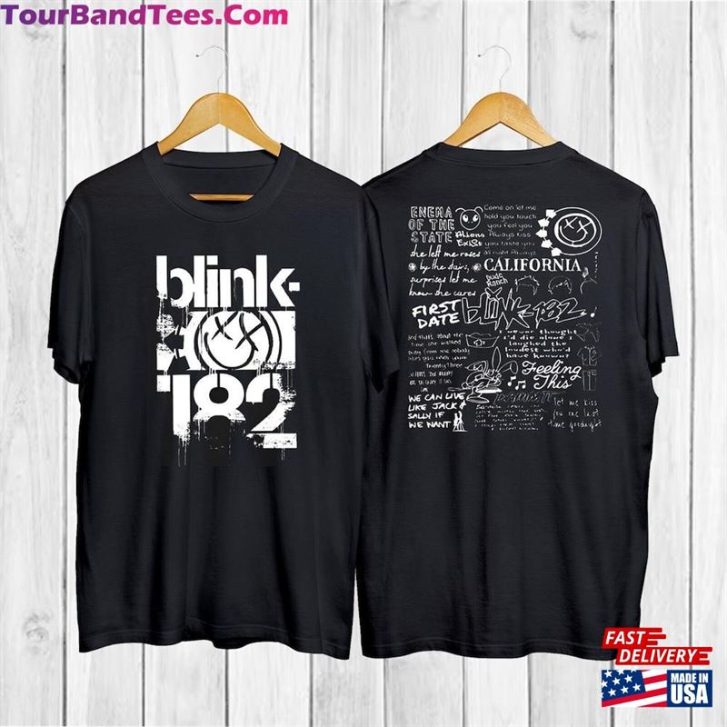 Blink The World Tour Sides Shirt Rock N T-Shirt Hoodie 29Uf122767 – Utopia Fashion