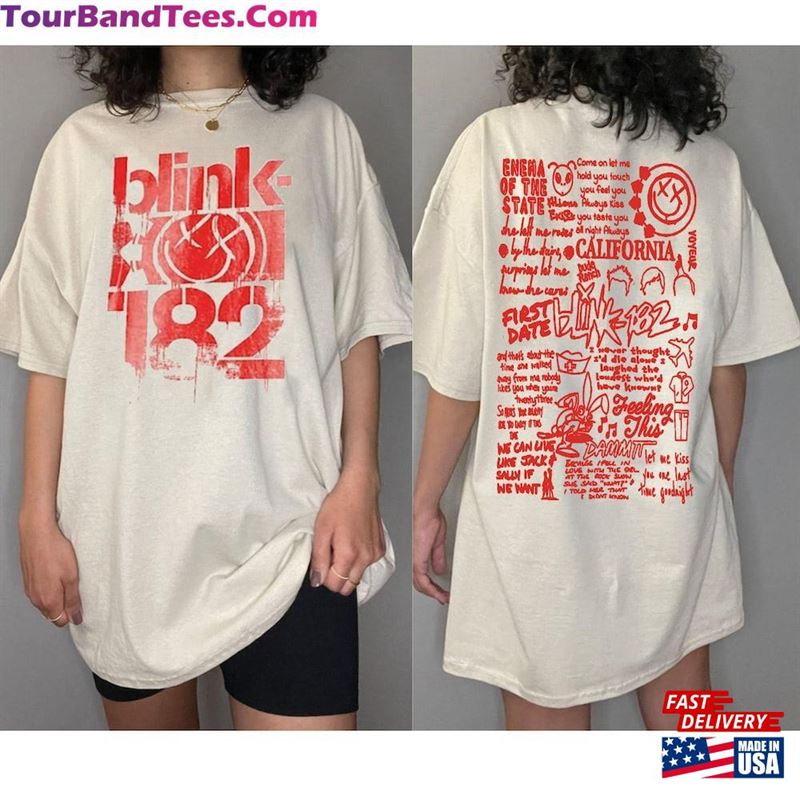 Blink The World Tour Sides Shirt Rock N T-Shirt Hoodie 29Uf122767 – Utopia Fashion