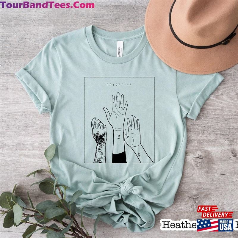 Boy Genius Line Art Band Shirt Tour Indie Rock Music Merch Sweatshirt T-Shirt 29Uf119005 – Utopia Fashion