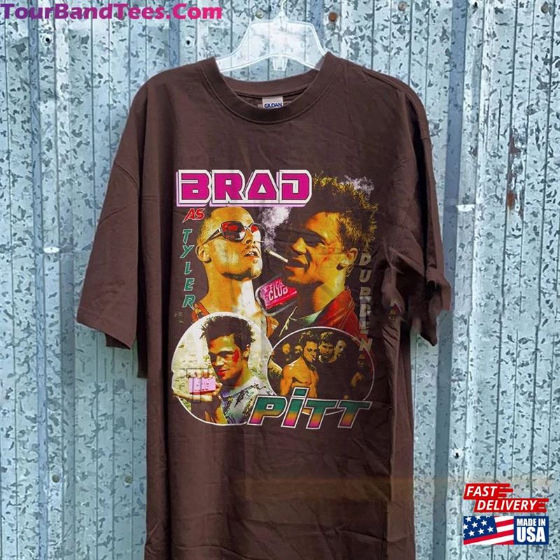 Brad Pitt Fight Club Vintage 90S Raptees Hip Hop Rnb Shirt T-Shirt Unisex 29Uf123097 – Utopia Fashion