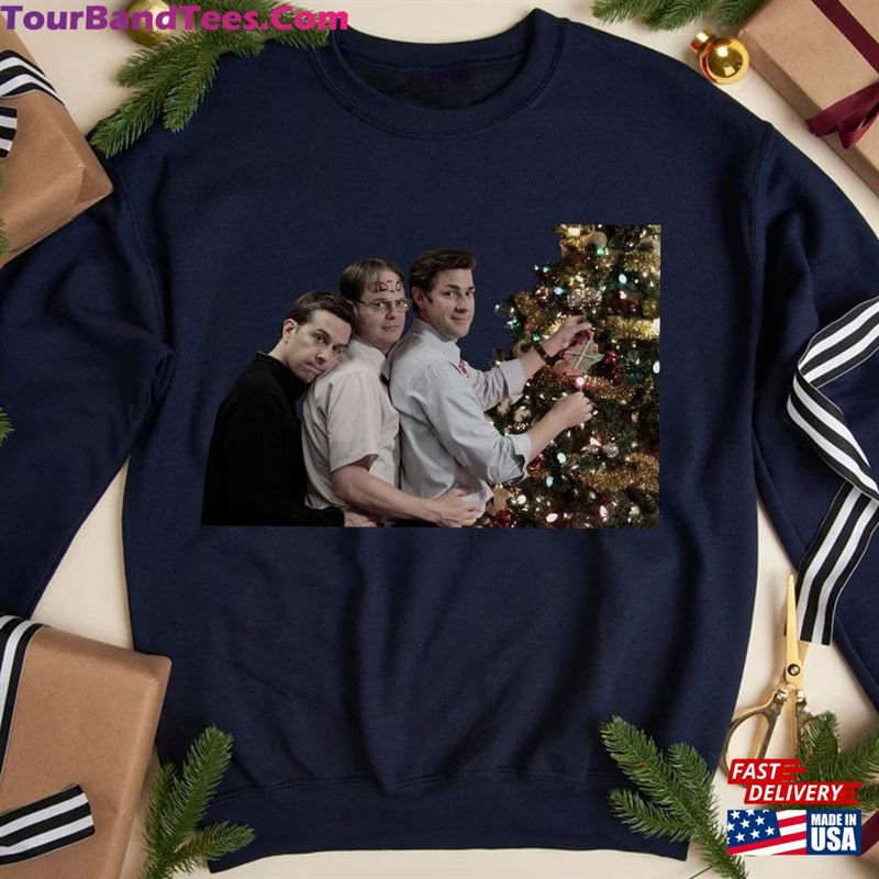 British Tv Sitcom Christmas T-Shirt Michael Scott Dwight Schrute Jim Halpert Xmas Long Sleeves For Fan Classic 29Uf122157 – Utopia Fashion