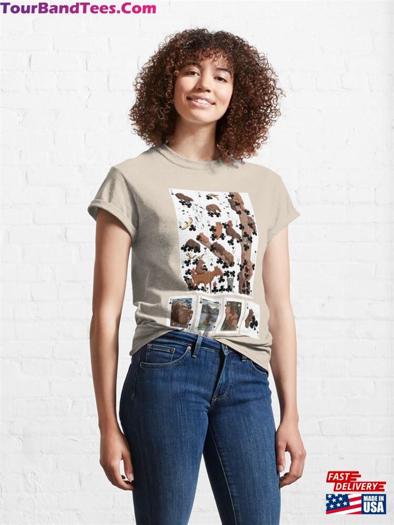 Brown Bear Clubs Cards Print Classic T-Shirt Unisex 29Uf124154 – Utopia Fashion