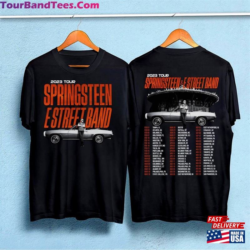 Bruce Springsteen Tour Shirt E Street Band Fan T-Shirt Hoodie 29Uf123617 – Utopia Fashion