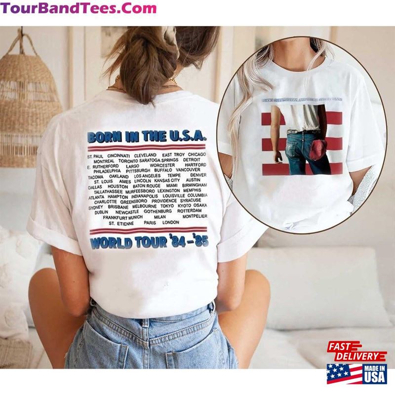 Bruce Springsteen Born In The Usa World Tour’84 T-Shirt Sweatshirt 29Uf119025 – Utopia Fashion