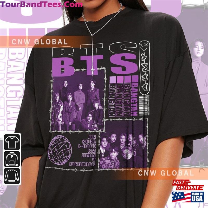 Bts Kpop Shirt Jin Suga J Hope Rm Jimin V Jungkook Merch Bangtan Army Tee Unisex T-Shirt 29Uf122800 – Utopia Fashion