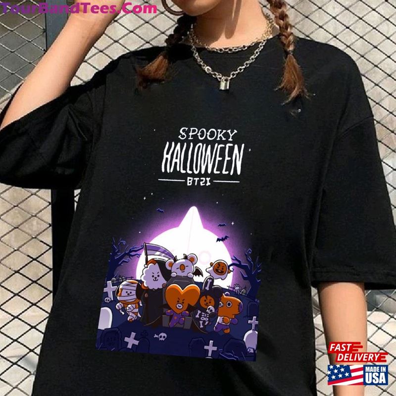 Bts Spooky Halloween Shirt Fanart Cute Bangtan Boys Sweatshirt Hoodie 29Uf122456 – Utopia Fashion