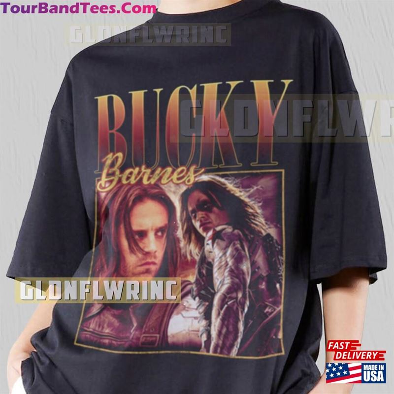 Bucky Barnes Shirt American Sebastian Stan Movie Character T Grapich Tee Vintage T-Shirt Sweatshirt 29Uf136976 – Utopia Fashion