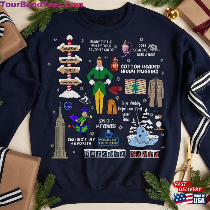 Buddy Hobbs Christmas T-Shirt For Fans Funny Movie Character Ugly Xmas Sweater Unisex Classic 29Uf122172 – Utopia Fashion