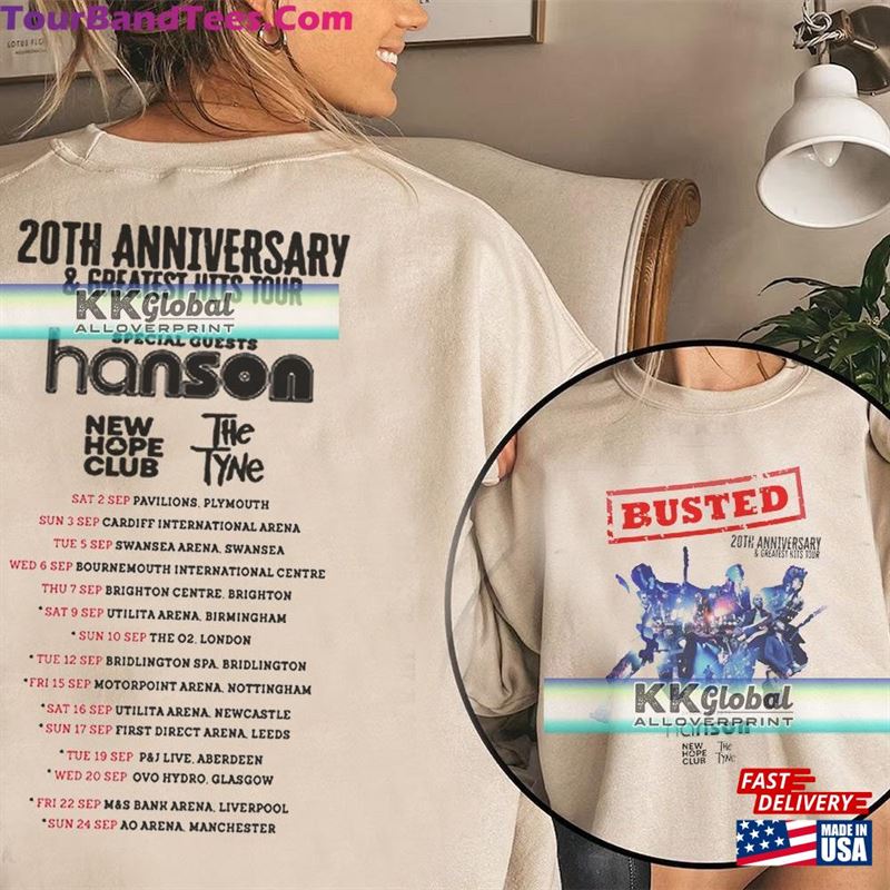 Busted Tour T-Shirt Greatest Hits Band Shirts Unisex Adults Kids Sweatshirt Classic 29Uf122650 – Utopia Fashion