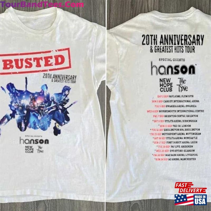 Busted Tour T-Shirt Music Band Shirt Greatest Hits Shirts Unisex Adults Classic 29Uf123025 – Utopia Fashion