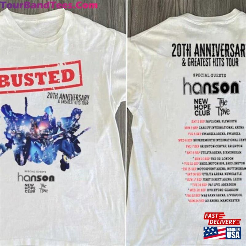 Busted Tour T-Shirt Music Band Shirt Greatest Hits Shirts Unisex Adults Classic Hoodie 29Uf124574 – Utopia Fashion