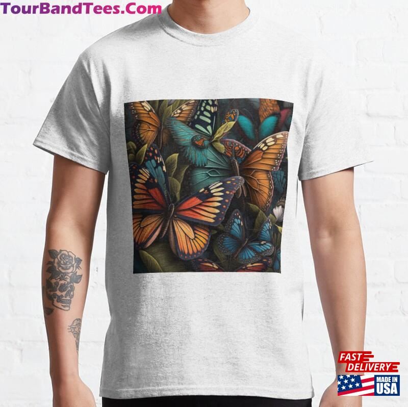 Butterfly Pattren Classic T-Shirt Sweatshirt 29Uf122218 – Utopia Fashion