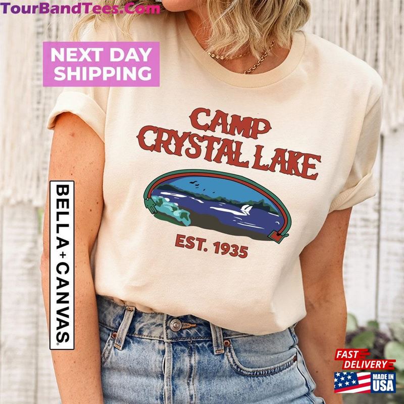 Camp Crystal Lake T-Shirt Friday The 13Th Jason Voorhees Horror Movie Shirts Vintage Shirt 80S Unisex 29Uf119349 – Utopia Fashion