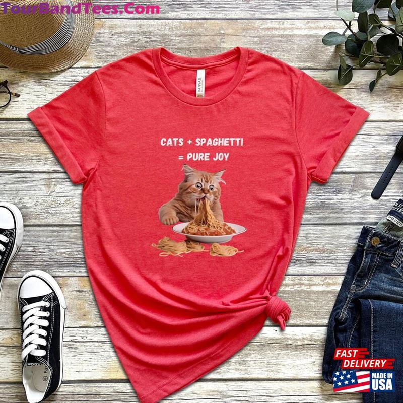 Cat Eats Spaghetti Tshirt Shirt Lover Tee Unisex Hoodie 29Uf131906 – Utopia Fashion