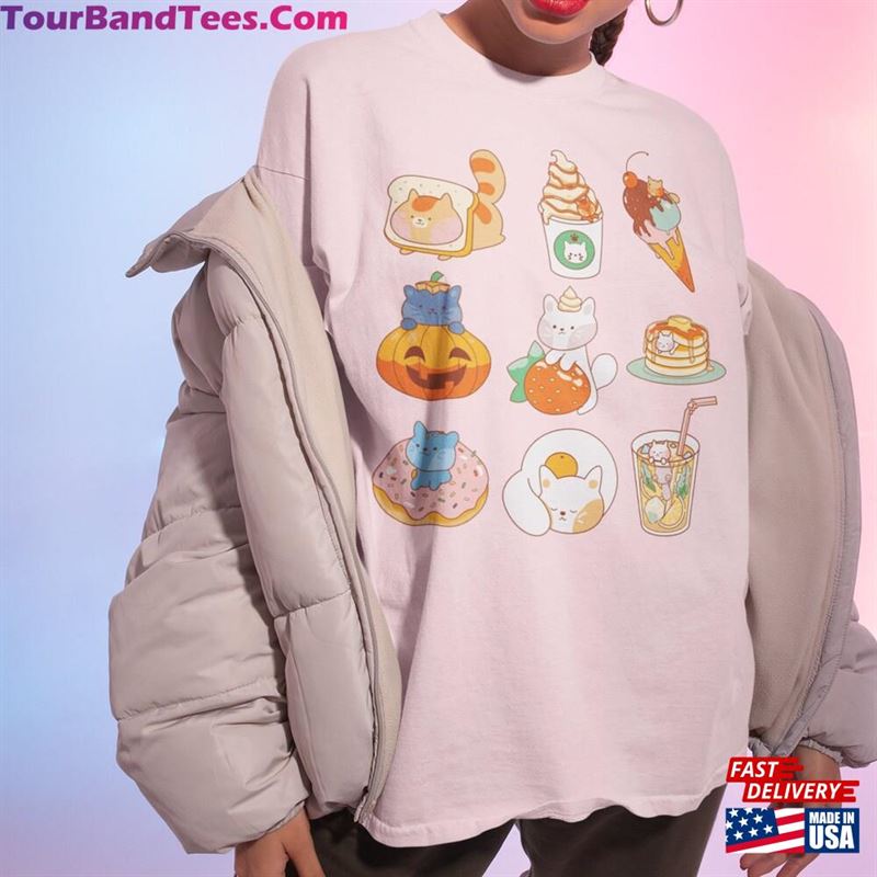 Cat Kawaii Anime Graphic T-Shirt Harajuku Aesthetic Shirt Funny Japanese Neko Sweatshirt Hoodie 29Uf141522 – Utopia Fashion