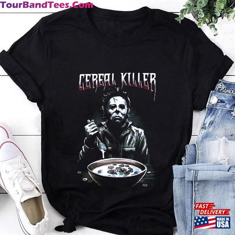 Cereal Killers Michael Myers T-Shirt Funny Shirt Fan Gifts Halloween Classic Sweatshirt 29Uf124187 – Utopia Fashion