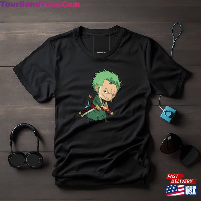 Chibi Zoro T-Shirt Anime Graphic Shirt Cute Unisex Classic 29Uf123828 – Utopia Fashion