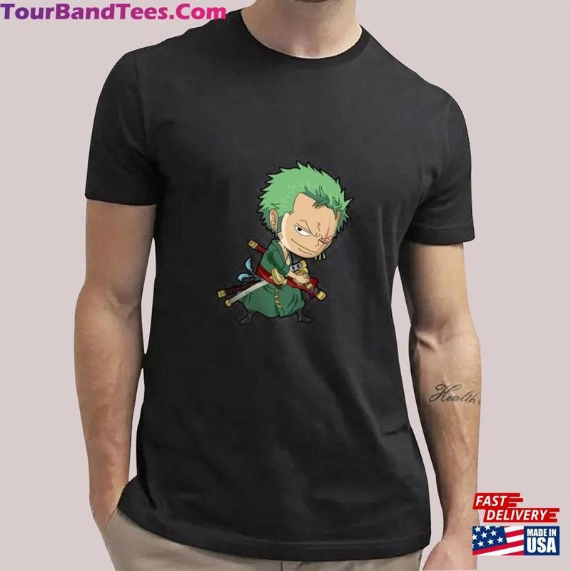 Chibi Zoro T-Shirt Anime Graphic Shirt Cute Unisex Classic 29Uf123828 – Utopia Fashion