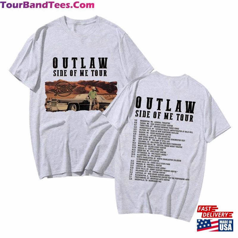 Chris Janson Outlaw Side Of Me Tour Shirt Fan Country Music Unisex T-Shirt 29Uf124168 – Utopia Fashion