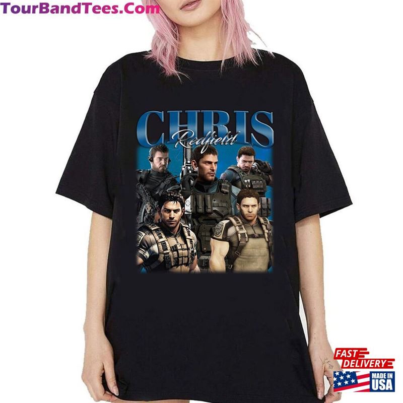 Chris Redfield Shirt Retro Sweater Unisex Movie T-Shirt 29Uf122377 – Utopia Fashion