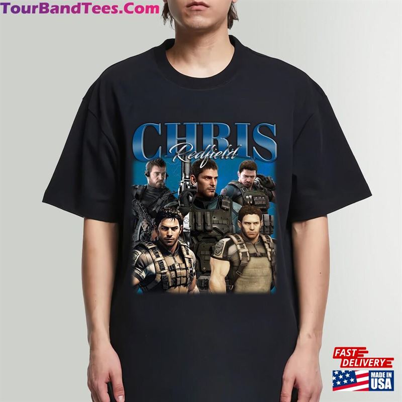 Chris Redfield Shirt Retro Sweater Unisex Movie T-Shirt 29Uf122377 – Utopia Fashion