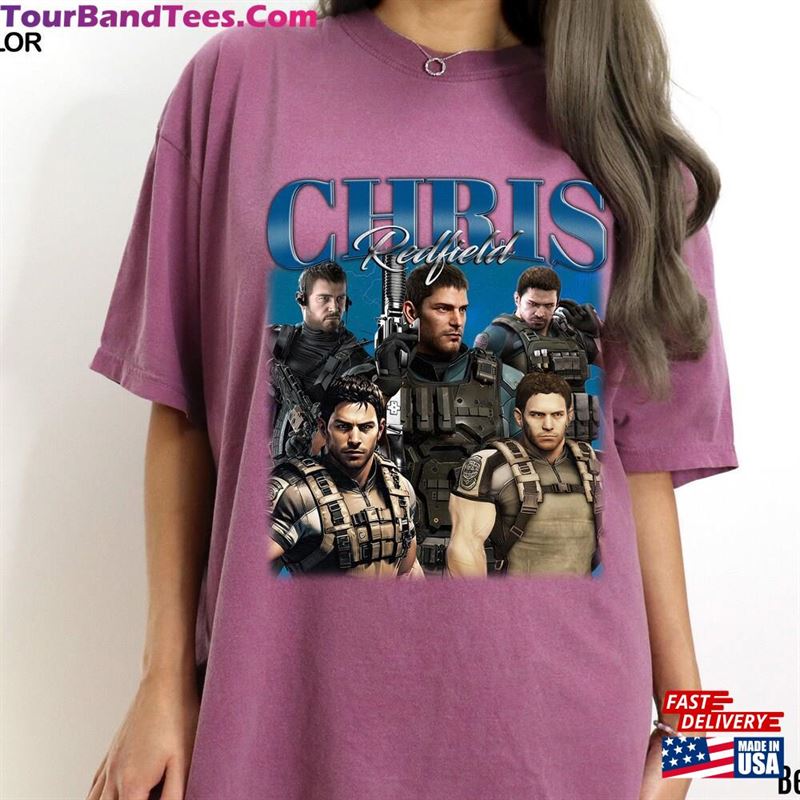 Chris Redfield Shirt Retro Sweater Unisex Movie T-Shirt 29Uf122377 – Utopia Fashion