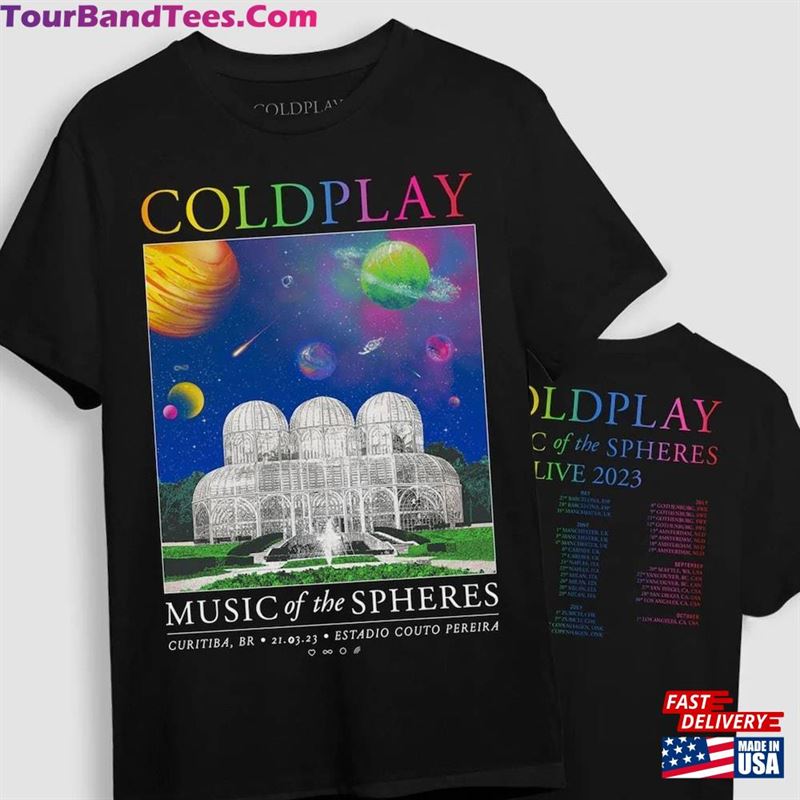 Coldplay Music Of The Spheres Tour T-Shirt Band Sweatshirt Concert Tee Hoodie 29Uf124581 – Utopia Fashion