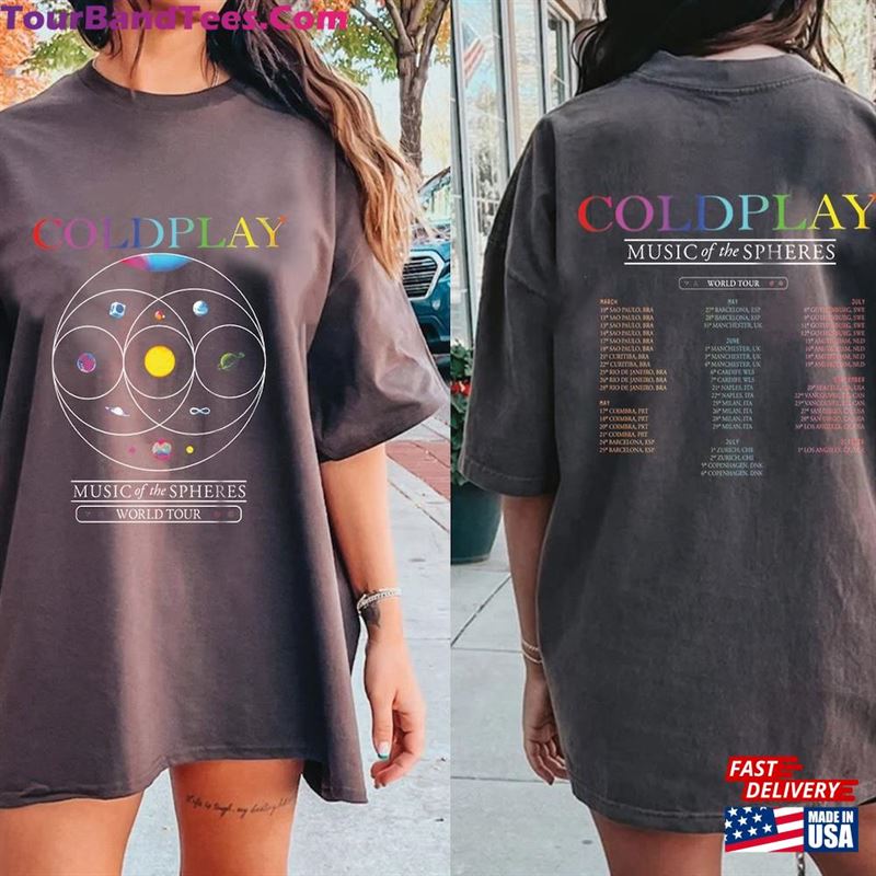 Coldplay World Tour Shirt Both Sides Music Of The Spheres T-Shirt Sweatshirt 29Uf123620 – Utopia Fashion