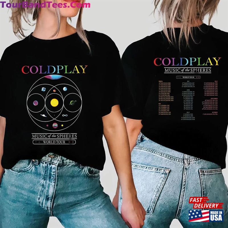 Coldplay World Tour Shirt Both Sides Music Of The Spheres T-Shirt Sweatshirt 29Uf123620 – Utopia Fashion