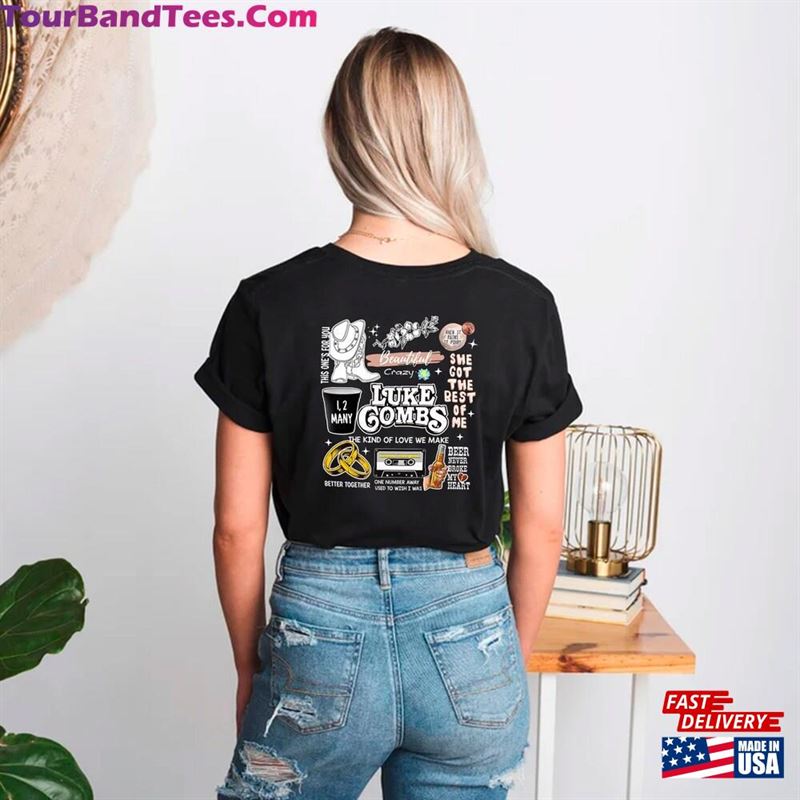 Combs Bullhead Shirt Side Country Music Luke World Tour T-Shirt Classic 29Uf119117 – Utopia Fashion