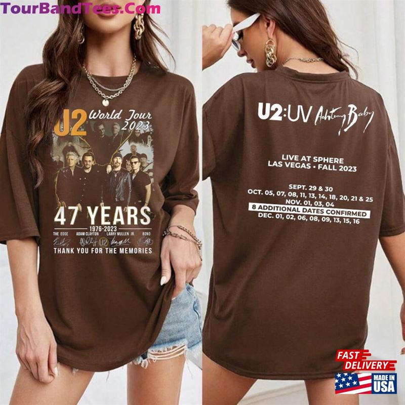 Comfort Color Fall Tour Rock Band U2 Shirt Achtung Baby Live At Sphere Signature Unisex Hoodie 29Uf124563 – Utopia Fashion