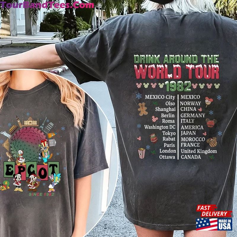 Comfort Colors Disney Epcot World Tour Shirt Christmas Drink Around The Classic Unisex 29Uf124332 – Utopia Fashion