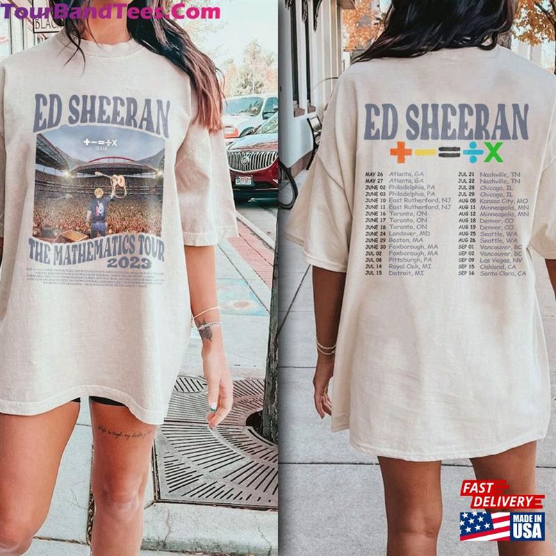 Comfort Colors Ed Sheeran Shirt Mathematics Tour Concert Shirts T-Shirt Classic 29Uf123351 – Utopia Fashion