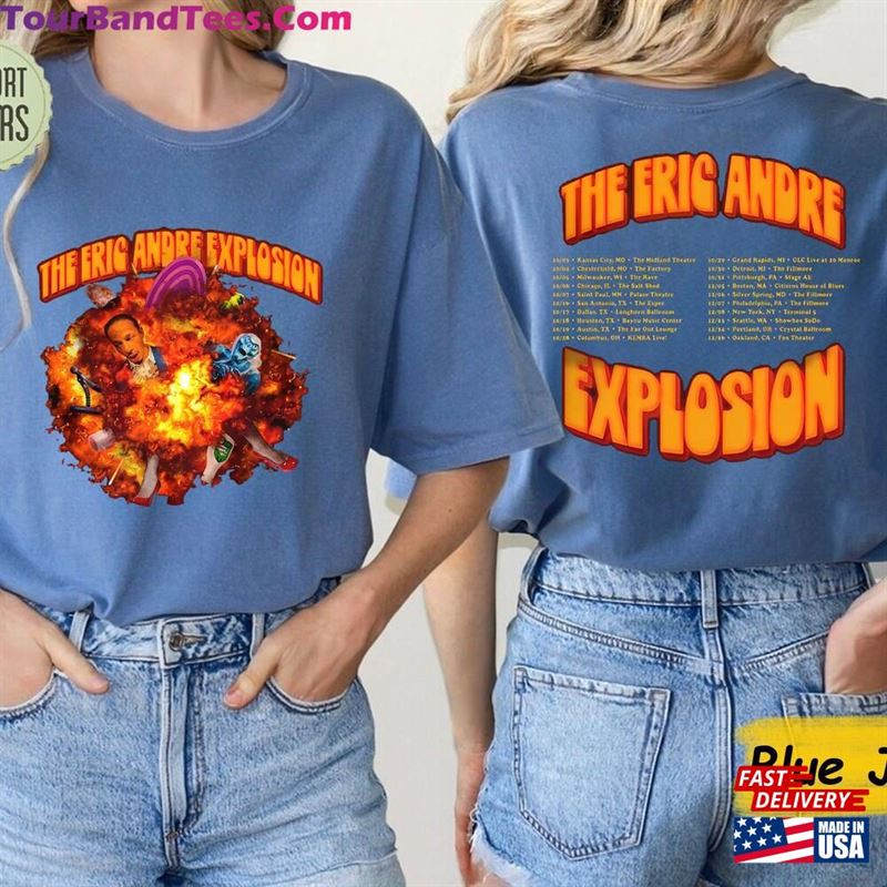 Comfort Colors Eric Andre Tour Shirt The Explosion Fan Sweatshirt T-Shirt 29Uf136393 – Utopia Fashion