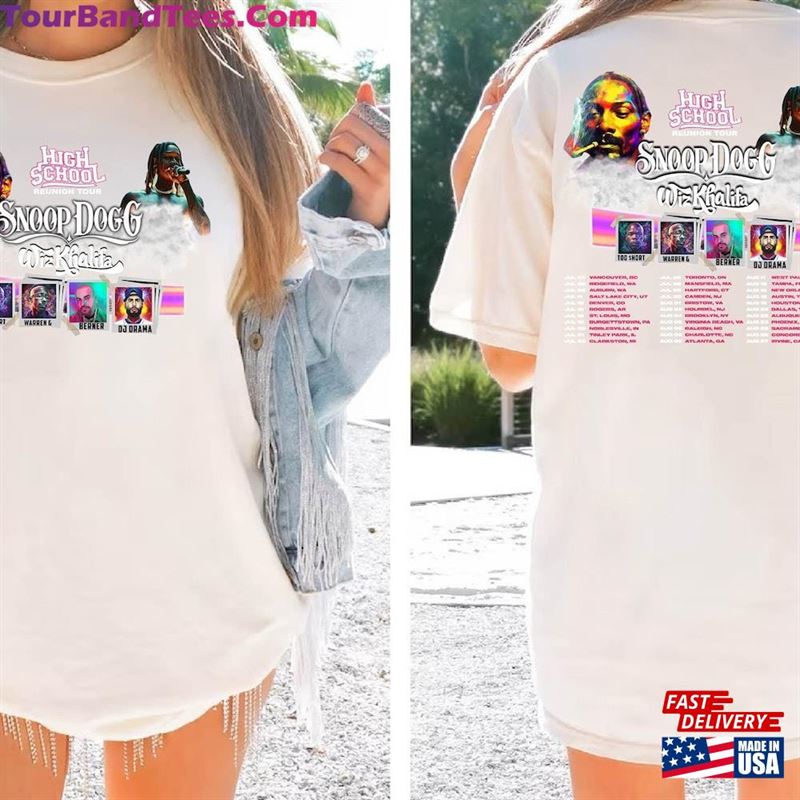 Comfort Colors High School Reunion Tour Shirt Snoop Dogg Wiz Khalifa Rap Shir Sweatshirt T-Shirt 29Uf136870 – Utopia Fashion