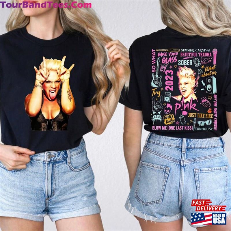 Comfort Colors P!Nk Summer Carnival Trustfall Album Tee Pink Singer Tour T-Shirt Classic 29Uf118442 – Utopia Fashion