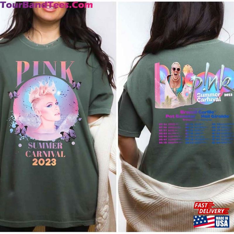 Comfort Colors P!Nk Summer Carnival Trustfall Album Tee Pink Singer Tour Unisex Sweatshirt 29Uf123681 – Utopia Fashion