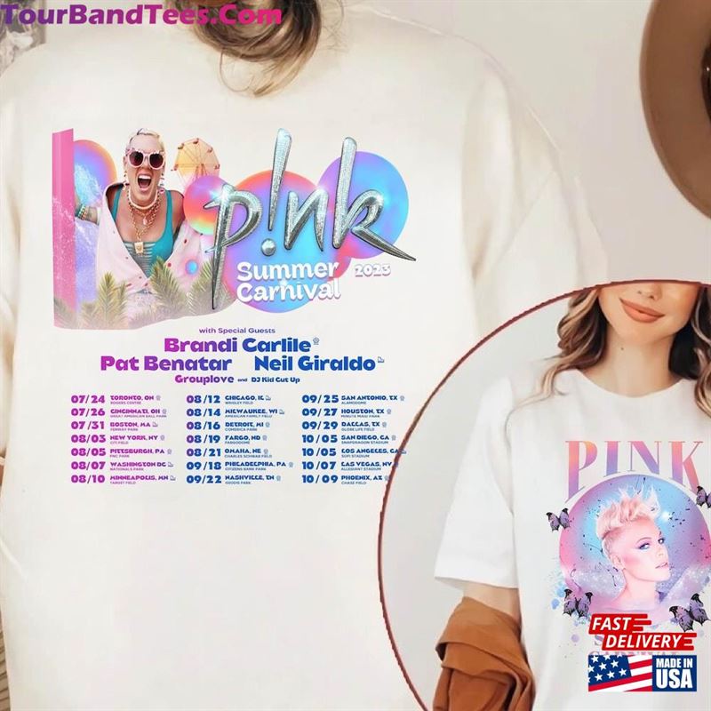 Comfort Colors P!Nk Summer Carnival Trustfall Album Tee Pink Singer Tour Unisex Sweatshirt 29Uf123681 – Utopia Fashion