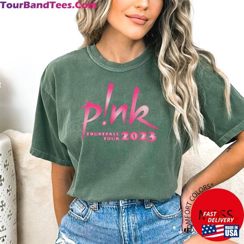 Comfort Colors Pink Trustfall Tour Album Tee Singer Music Festival Shirt Concert Apparel Classic T-Shirt 29Uf131642 – Utopia Fashion