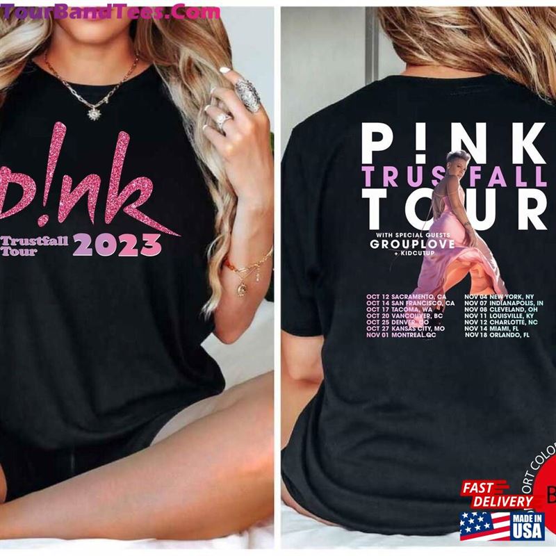 Comfort Colors Pink Trustfall Tour Album Tee Singer Music Festival Shirt Concert Apparel Hoodie T-Shirt 29Uf123879 – Utopia Fashion