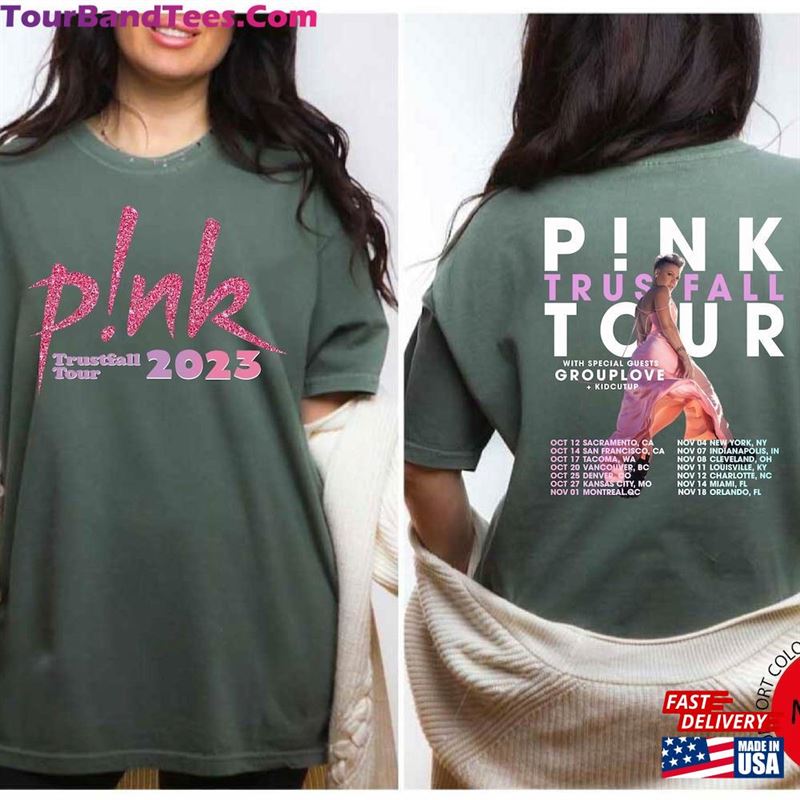 Comfort Colors Pink Trustfall Tour Album Tee Singer Music Festival Shirt Concert Apparel Hoodie T-Shirt 29Uf123879 – Utopia Fashion