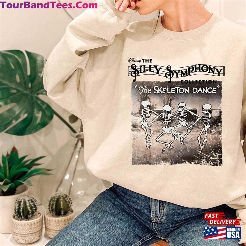 Comfort Colors Retro Silly Symphony Sweatshirts The Skeleton Dance Sweatshirt Disney Halloween T-Shirt 29Uf123057 – Utopia Fashion