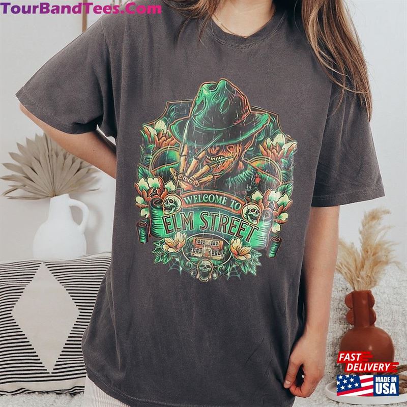 Comfort Colors Welcome To Elm Street Shirt Freddy Krueger Halloween Nightmare On Tee Classic Unisex 29Uf122073 – Utopia Fashion