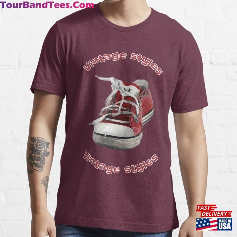 Converse Vintage Styles T Shirt Essential T-Shirt Classic 29Uf136930 – Utopia Fashion