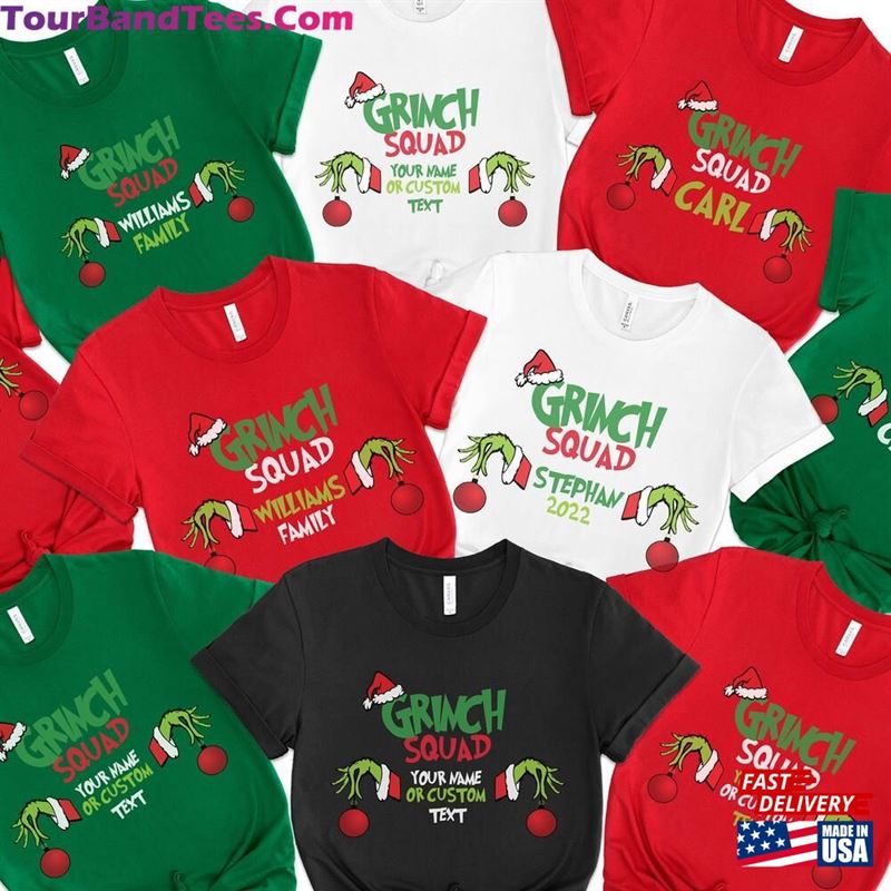 Custom Grinch Squad Shirt Christmas Matching Family Hoodie Unisex 29Uf118706 – Utopia Fashion